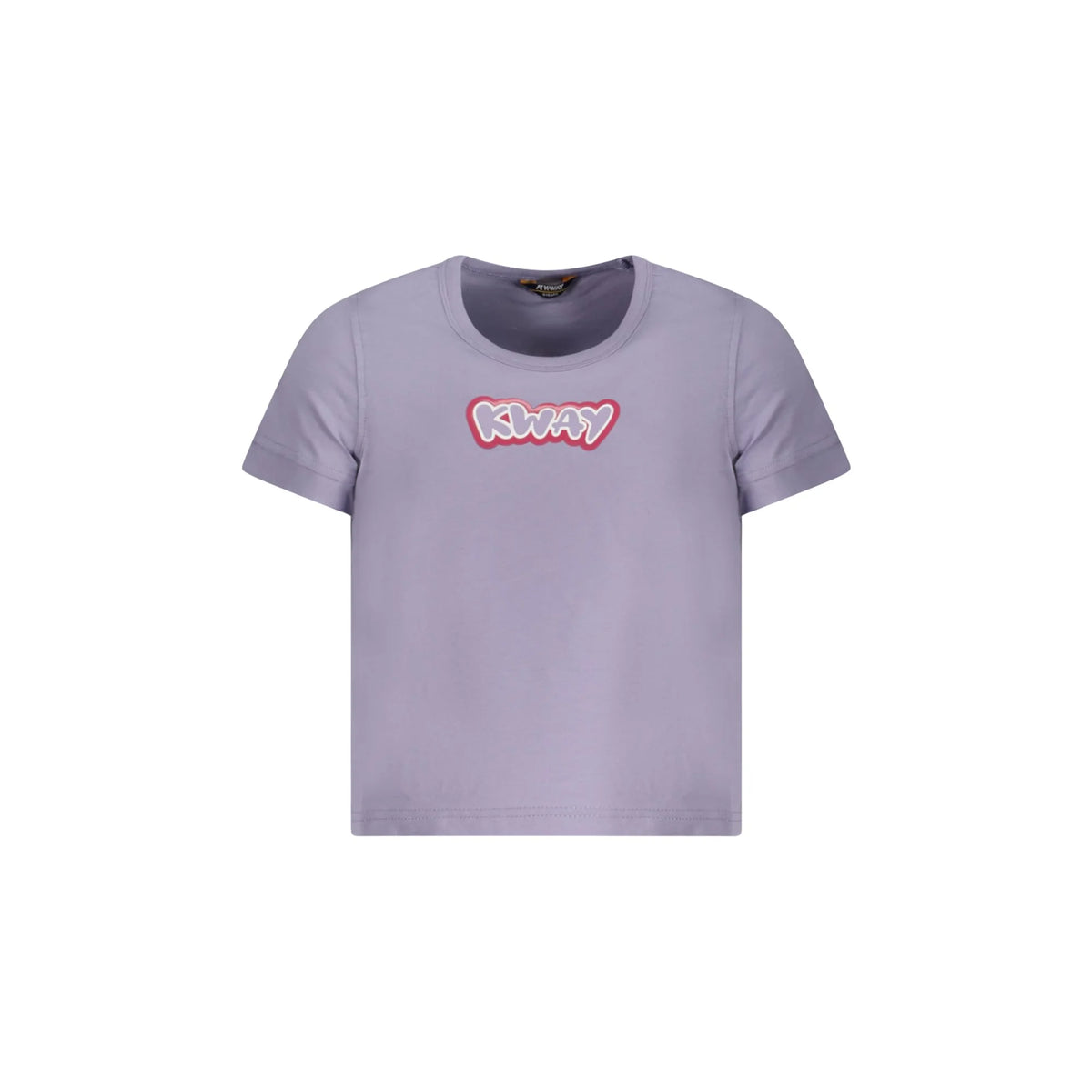 K-WAY T-SHIRT MANICHE CORTE BAMBINA VIOLA