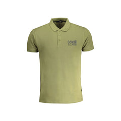 Cavalli Class Polo Maniche Corte Uomo Verde Stampa Logo