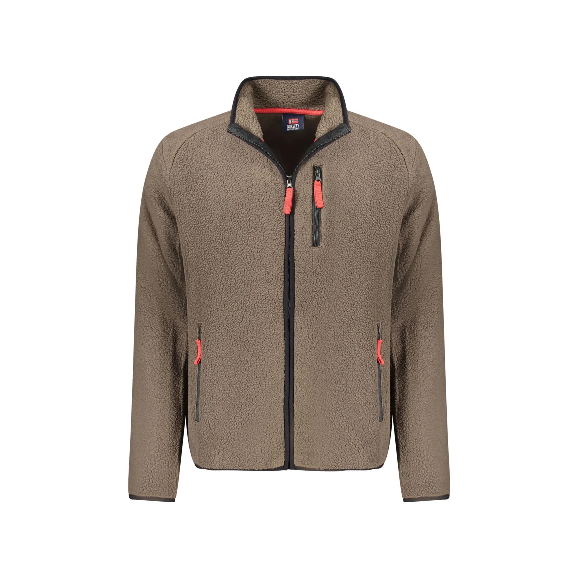 NORWAY 1963 FELPA CON ZIP UOMO MARRONE