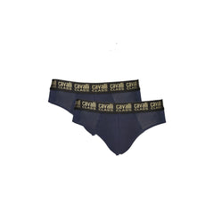 Cavalli Class Slip Mand Blå Bi-Pack Elastisk Logo Print