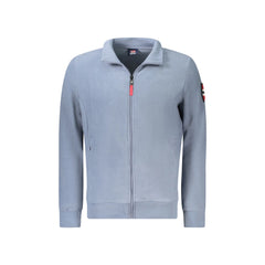 Norway 1963 Felpa Uomo Blu con Zip Pile Ricamo Logo