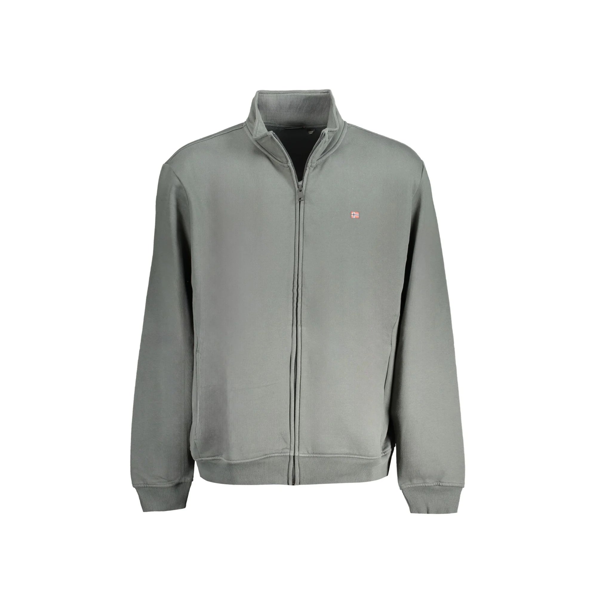 NAPAPIJRI FELPA CON ZIP UOMO VERDE