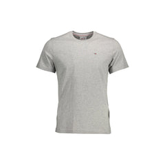 Tommy Hilfiger Camiseta de Manga Corta Hombre Gris Bordado Logo