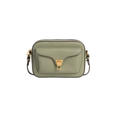 COCCINELLE Green Leather Crossbody Bag, Beat Soft Small