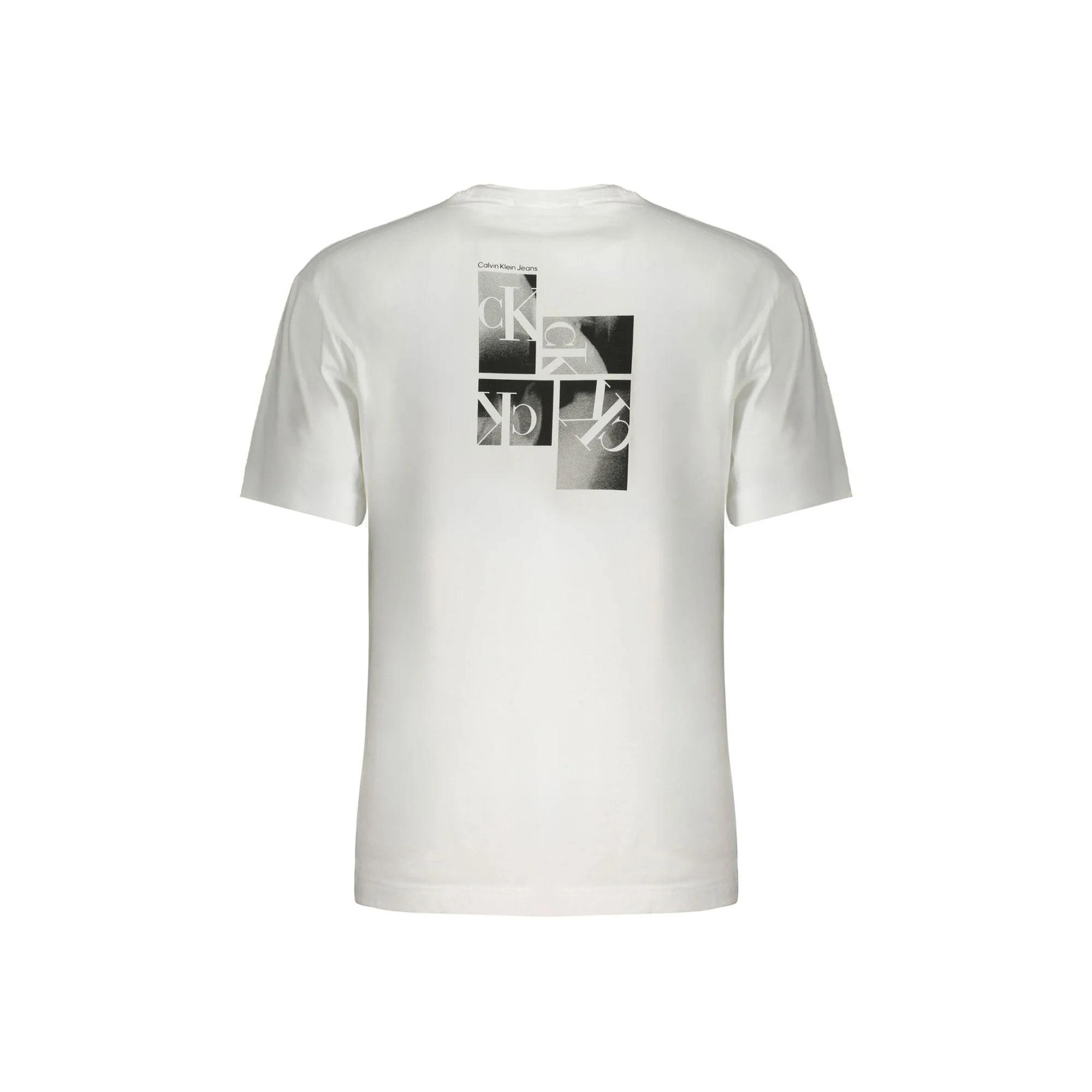 CALVIN KLEIN T-SHIRT MANICHE CORTE UOMO BIANCO