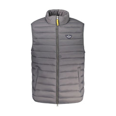 Armata di Mare Smanicato Uomo Grigio con Zip e Logo