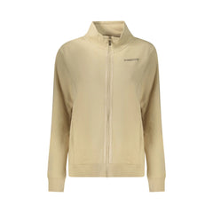 Freddy Sudadera de Manga Larga Mujer Beige con Cremallera