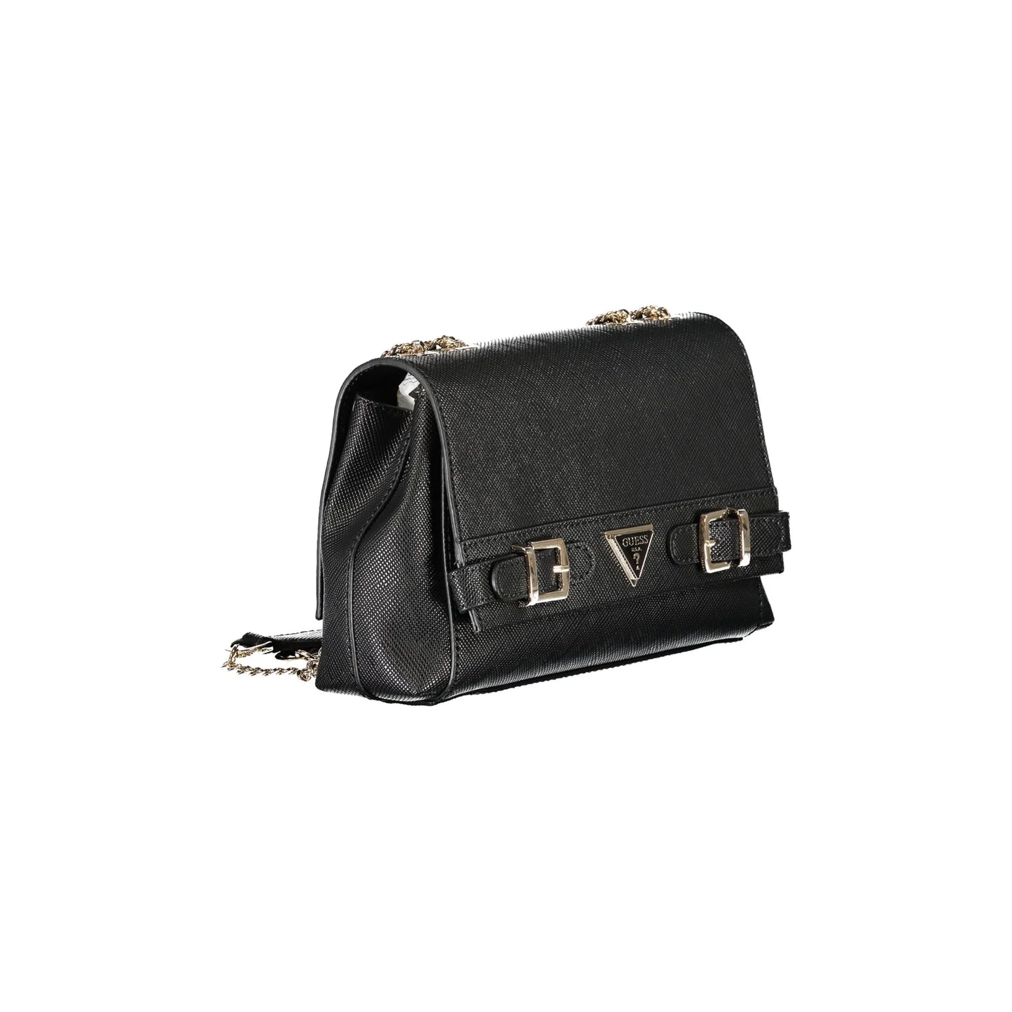 GUESS JEANS Borsa Donna LEVANTE Nera con Tracolla in Catena Borse nero - vista 3