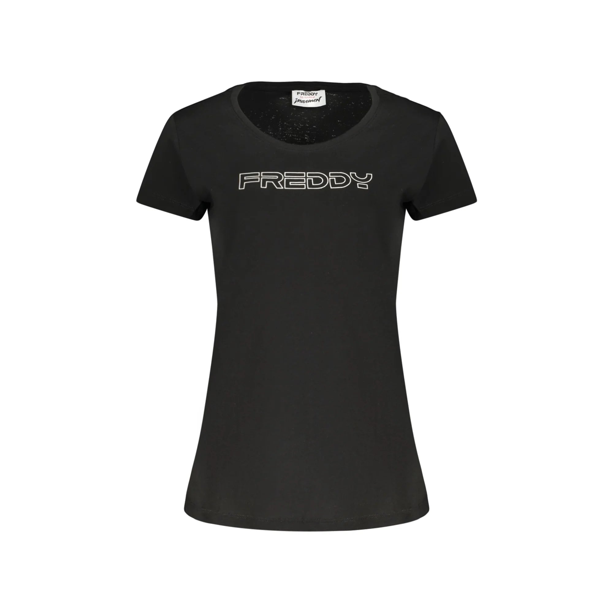 FREDDY T-SHIRT MANICHE CORTE DONNA NERO
