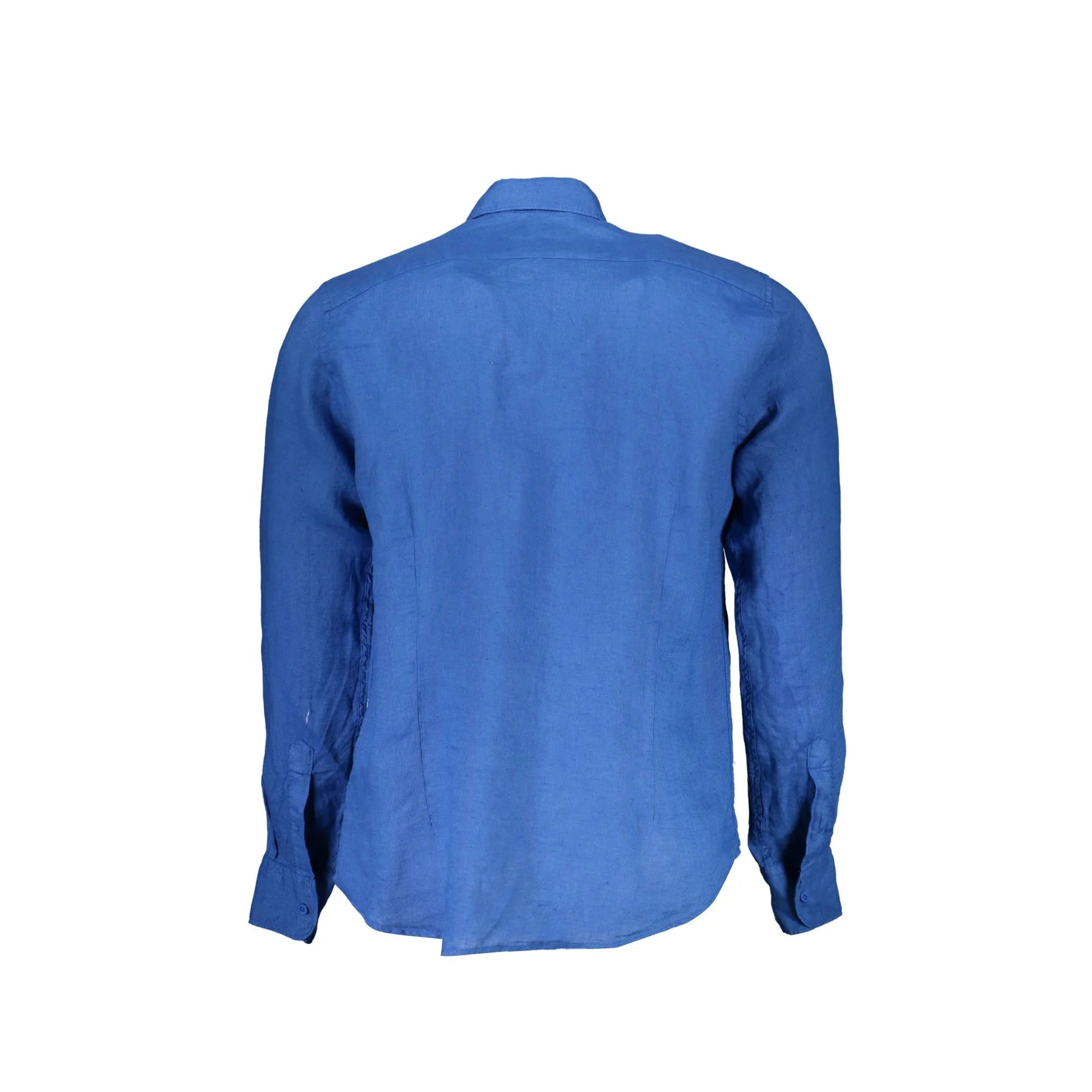 La Martina Camicia Maniche Lunghe Uomo Blu Ricamo Camicie - vista 2