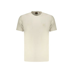 Boss T-Shirt Maniche Corte Uomo Beige Ricamo