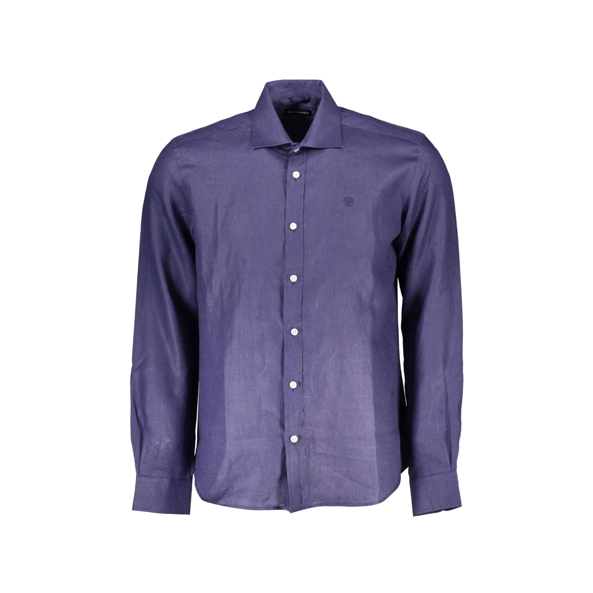 North Sails Camicia Maniche Lunghe Uomo Blu Ricamo Camicie - foto prodotto