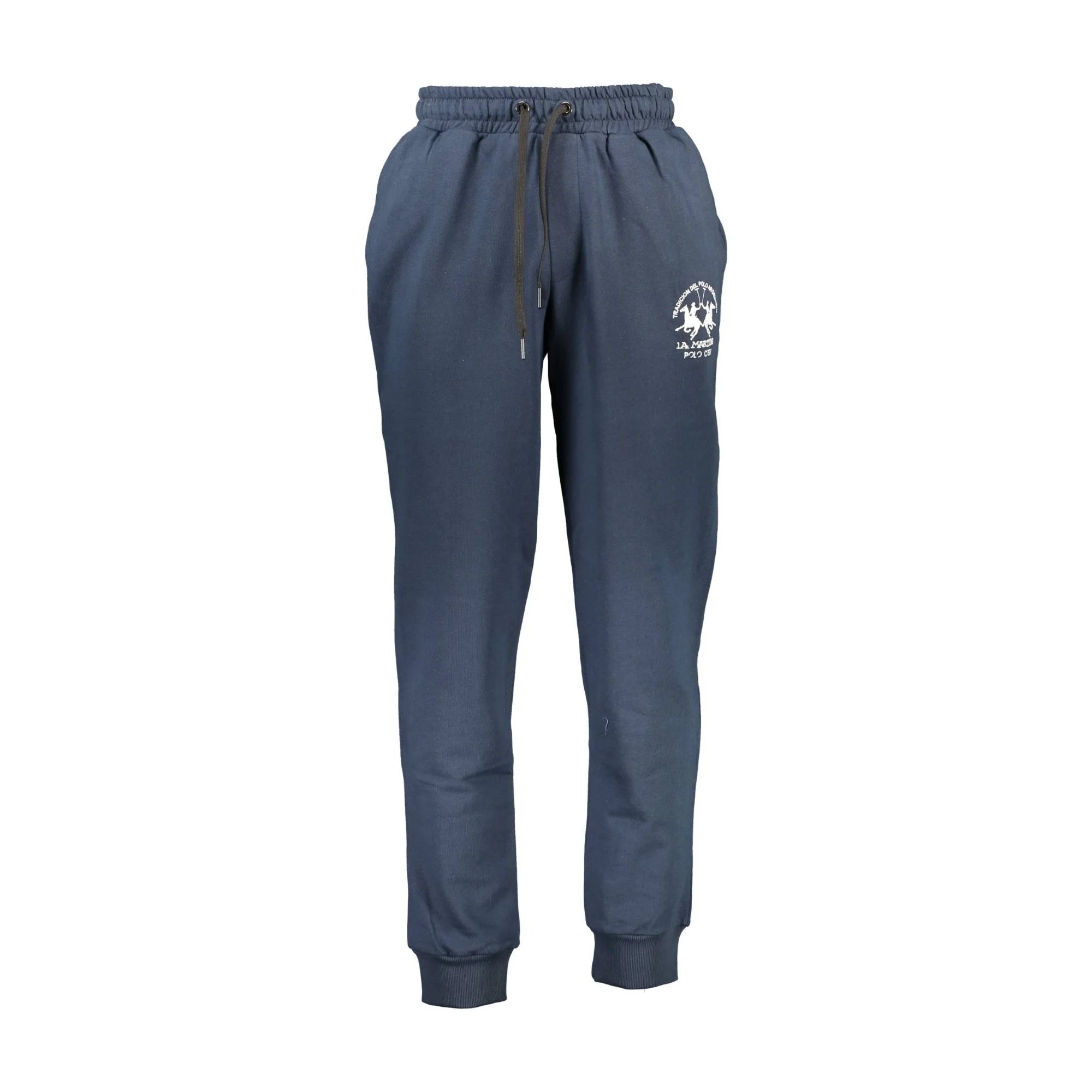 La Martina Pantaloni Uomo Blu Ricamo - foto prodotto