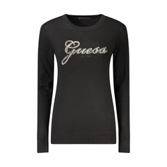 Guess Jeans Maglia Donna Nera Ricamo