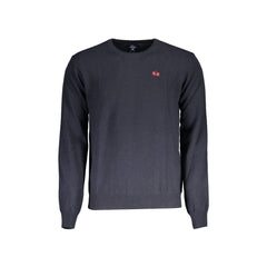 La Martina Maglione Uomo Blu Ricamo