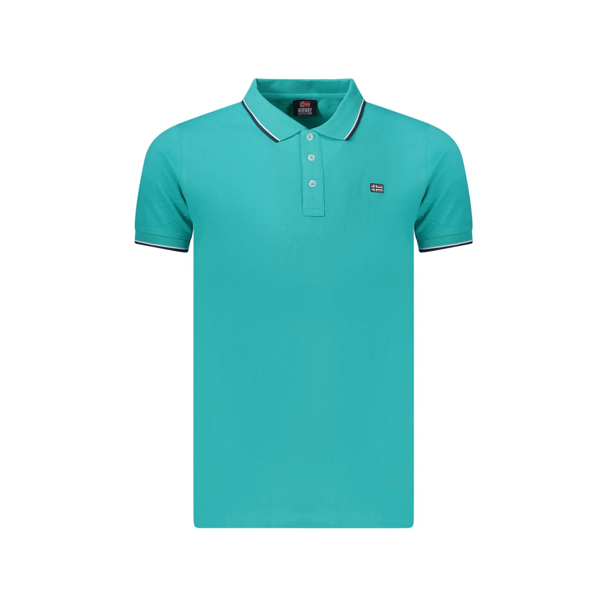 NORWAY 1963 POLO MANICHE CORTE UOMO AZZURRO