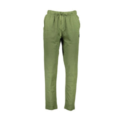 Gian Marco Venturi Pantalones Hombre Verde Bordado