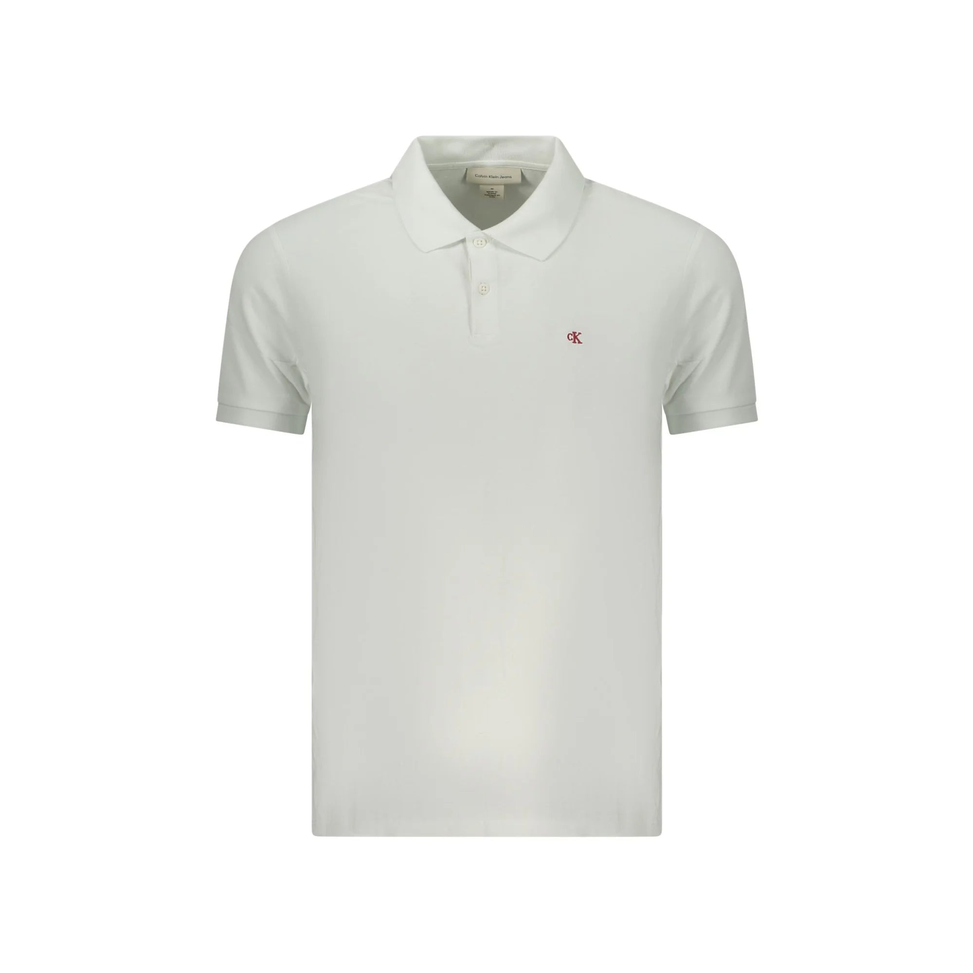 CALVIN KLEIN POLO MANICHE CORTE UOMO BIANCO