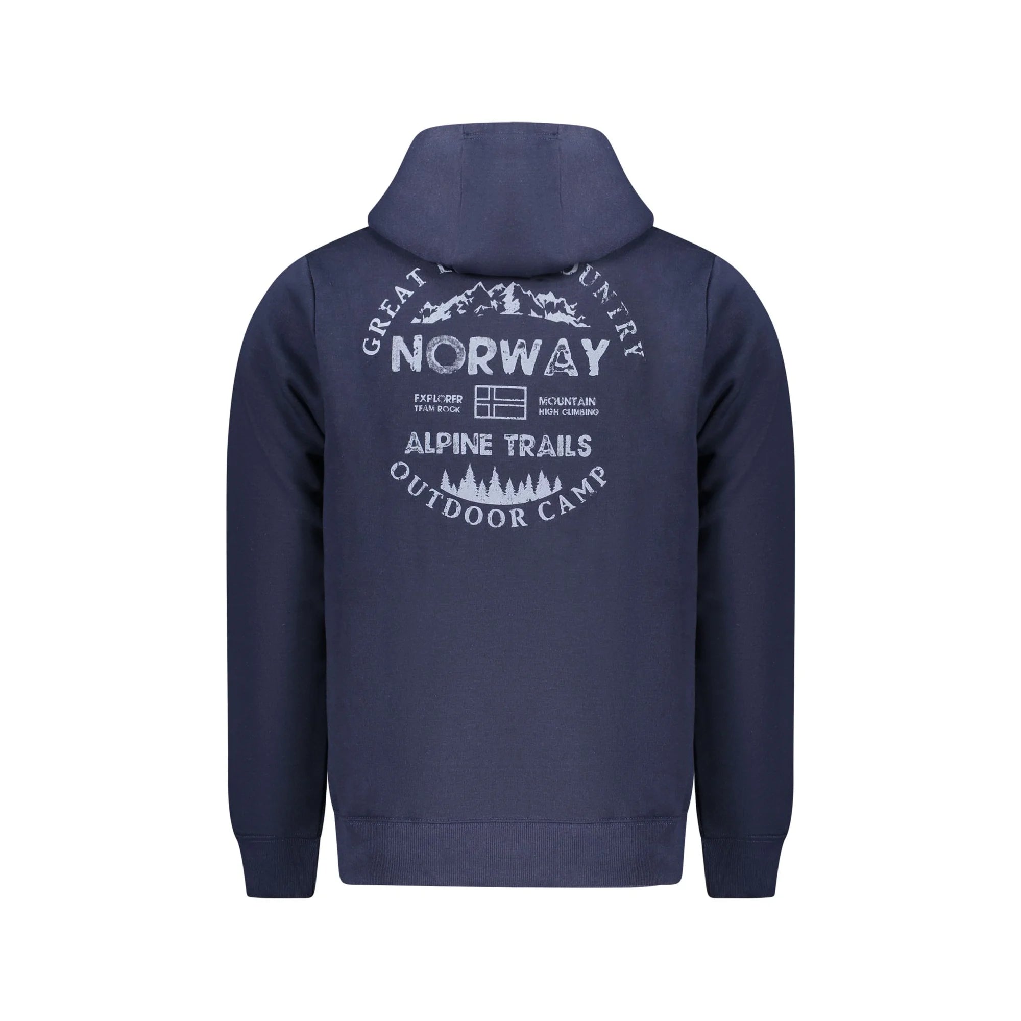NORWAY 1963 FELPA CON ZIP UOMO BLU