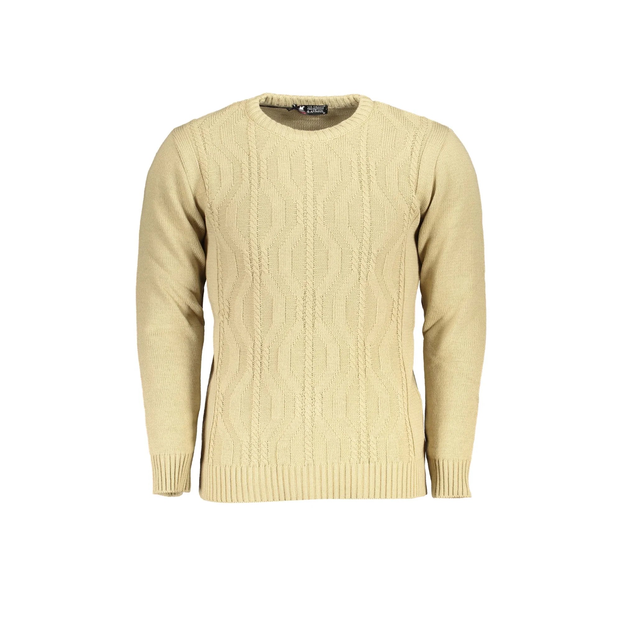 U.S. GRAND POLO MAGLIONE UOMO BEIGE