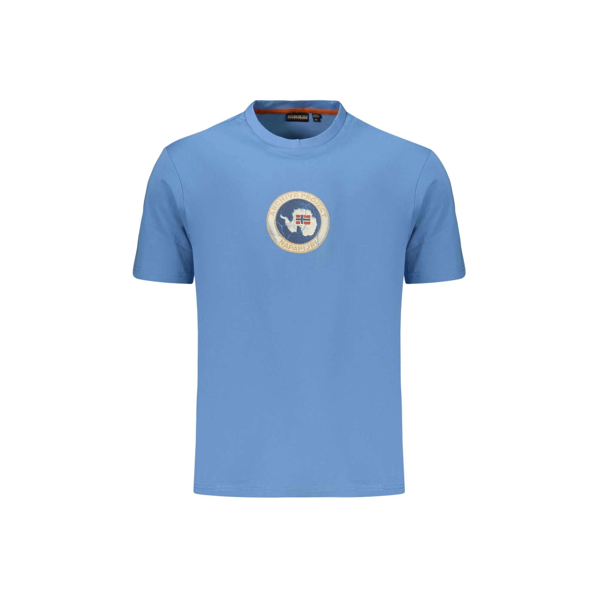 NAPAPIJRI T-SHIRT MANICHE CORTE UOMO AZZURRO