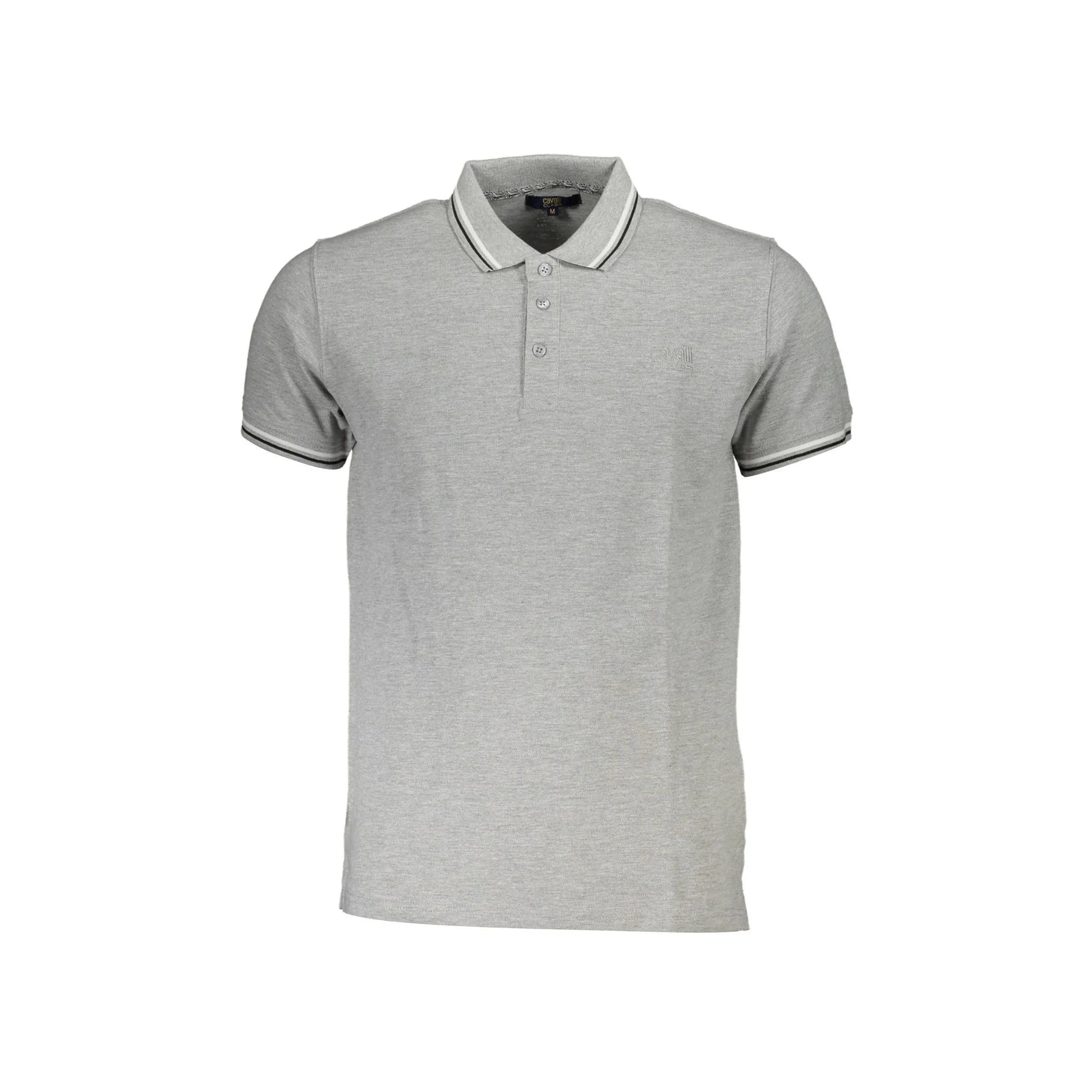 CAVALLI CLASS POLO MANICHE CORTE UOMO GRIGIO
