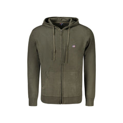 Norway 1963 Camisola Cardigan Homem Verde Bordado