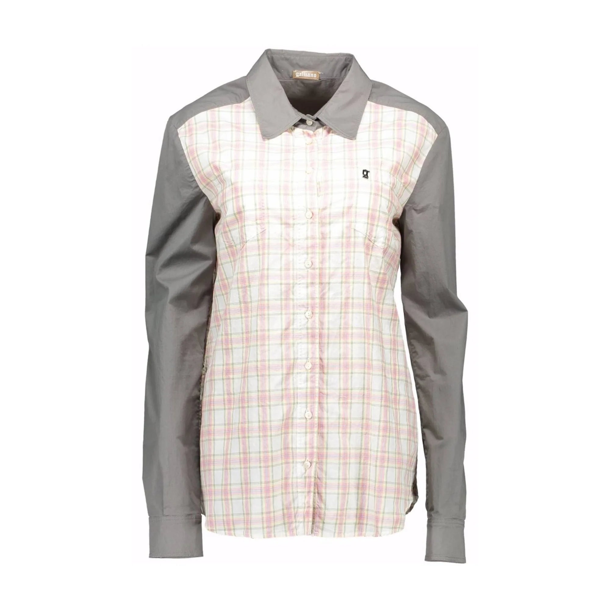 JOHN GALLIANO CAMICIA MANICHE LUNGHE DONNA GRIGIO