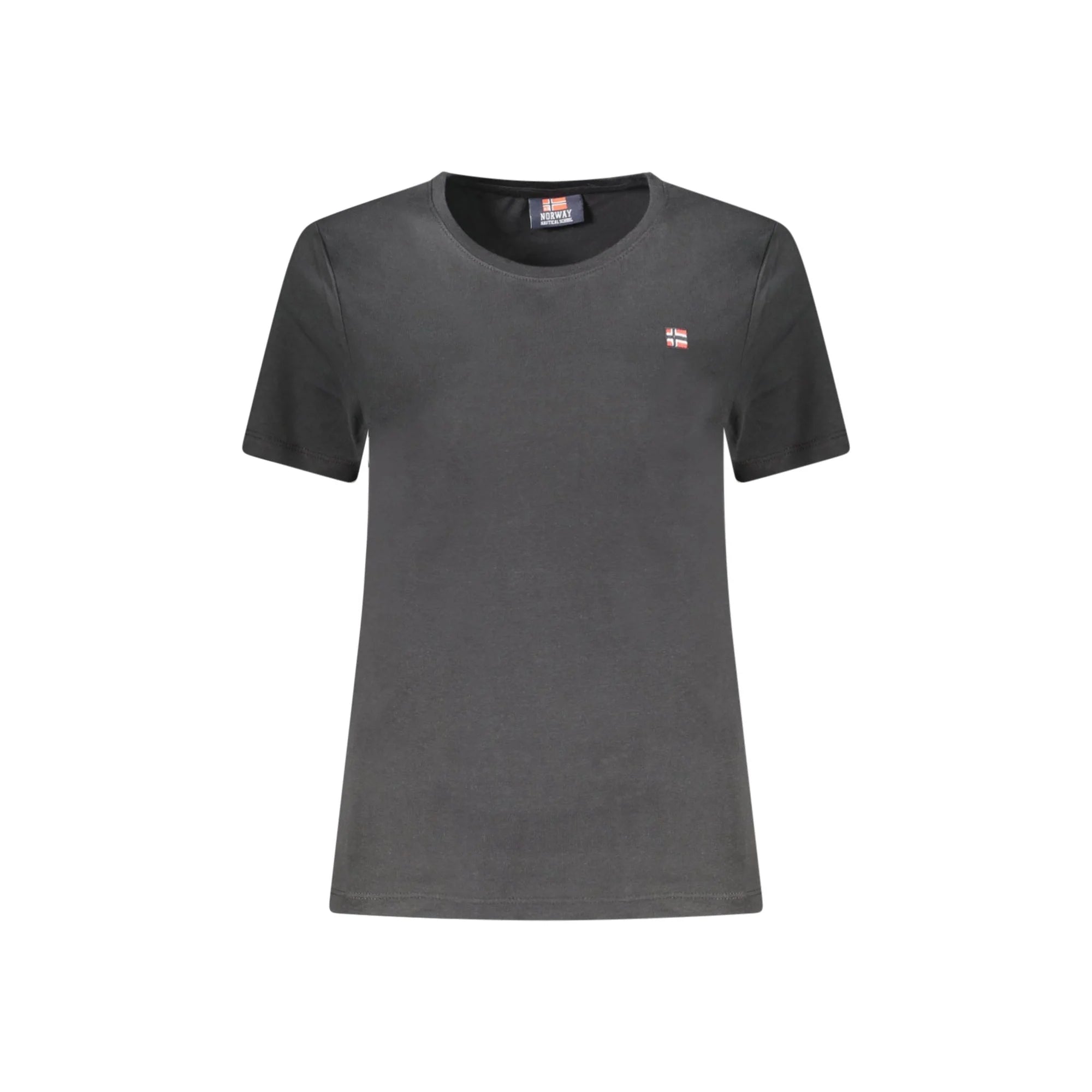 NORWAY 1963 T-SHIRT MANICHE CORTE DONNA NERO