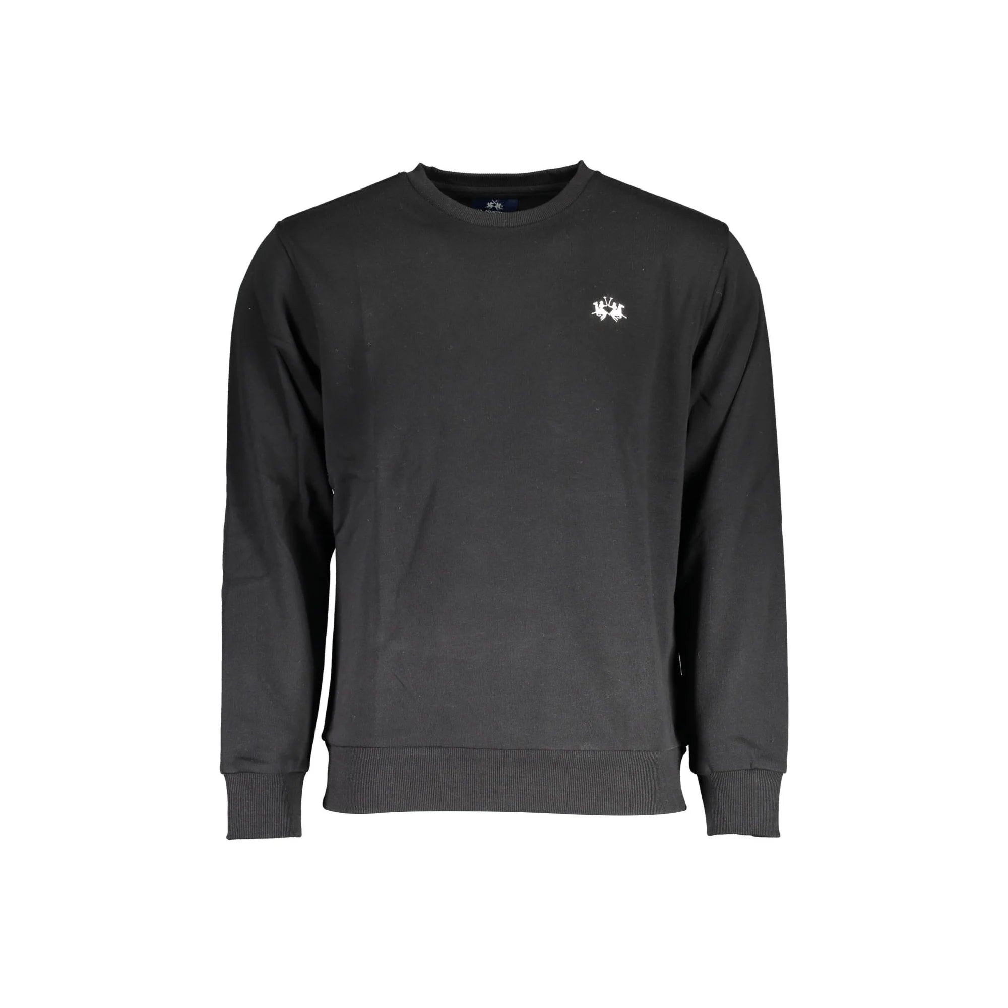 LA MARTINA FELPA SENZA ZIP UOMO NERO