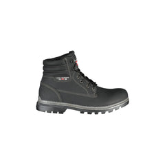 CARRERA Bottines Homme Noires avec Lacets et Détails Contrastés