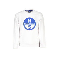 North Sails Sweat-shirt Manches Longues Enfant Blanche Imprimé Logo