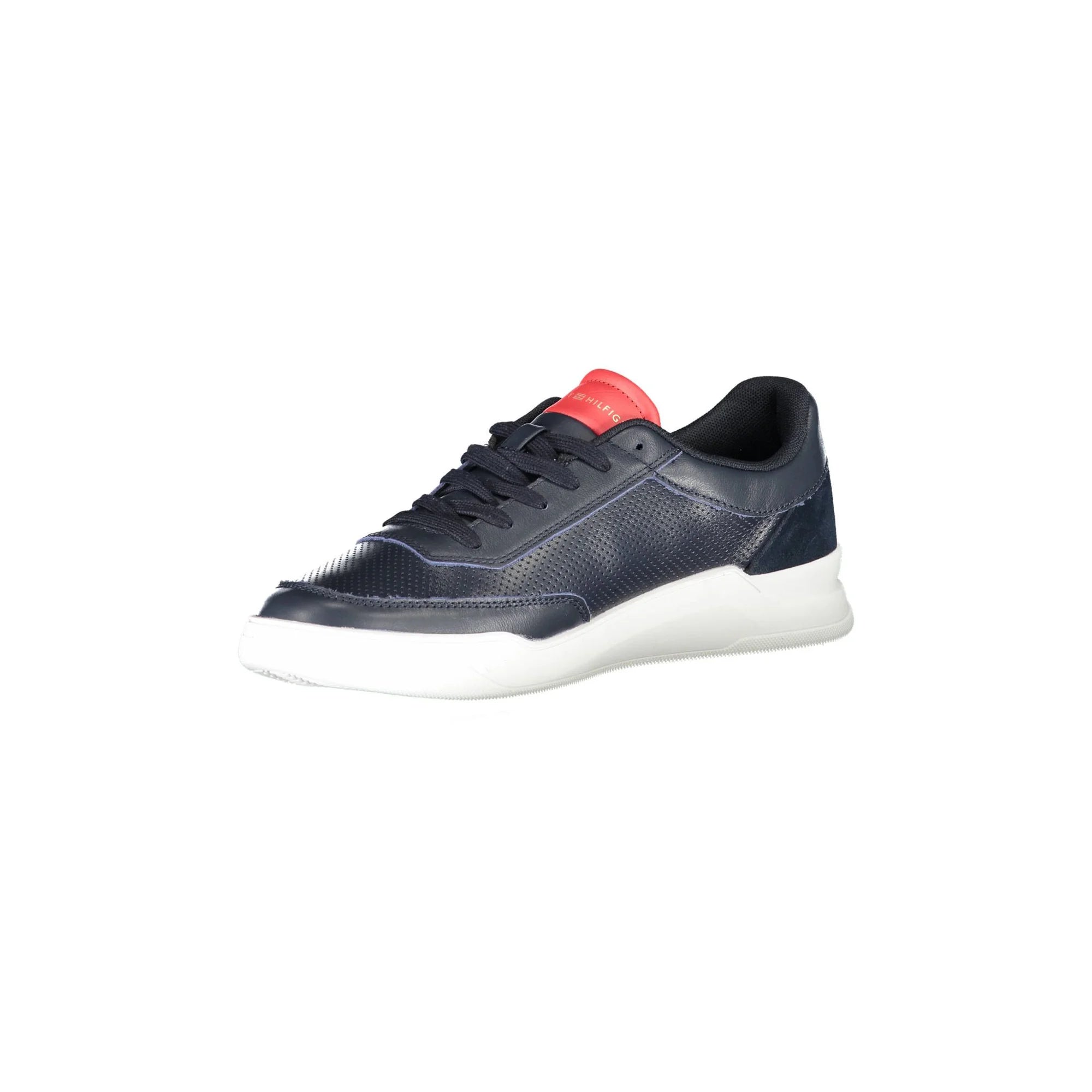 TOMMY HILFIGER Scarpe Sneakers Uomo Blu con Lacci e Logo - vista 3