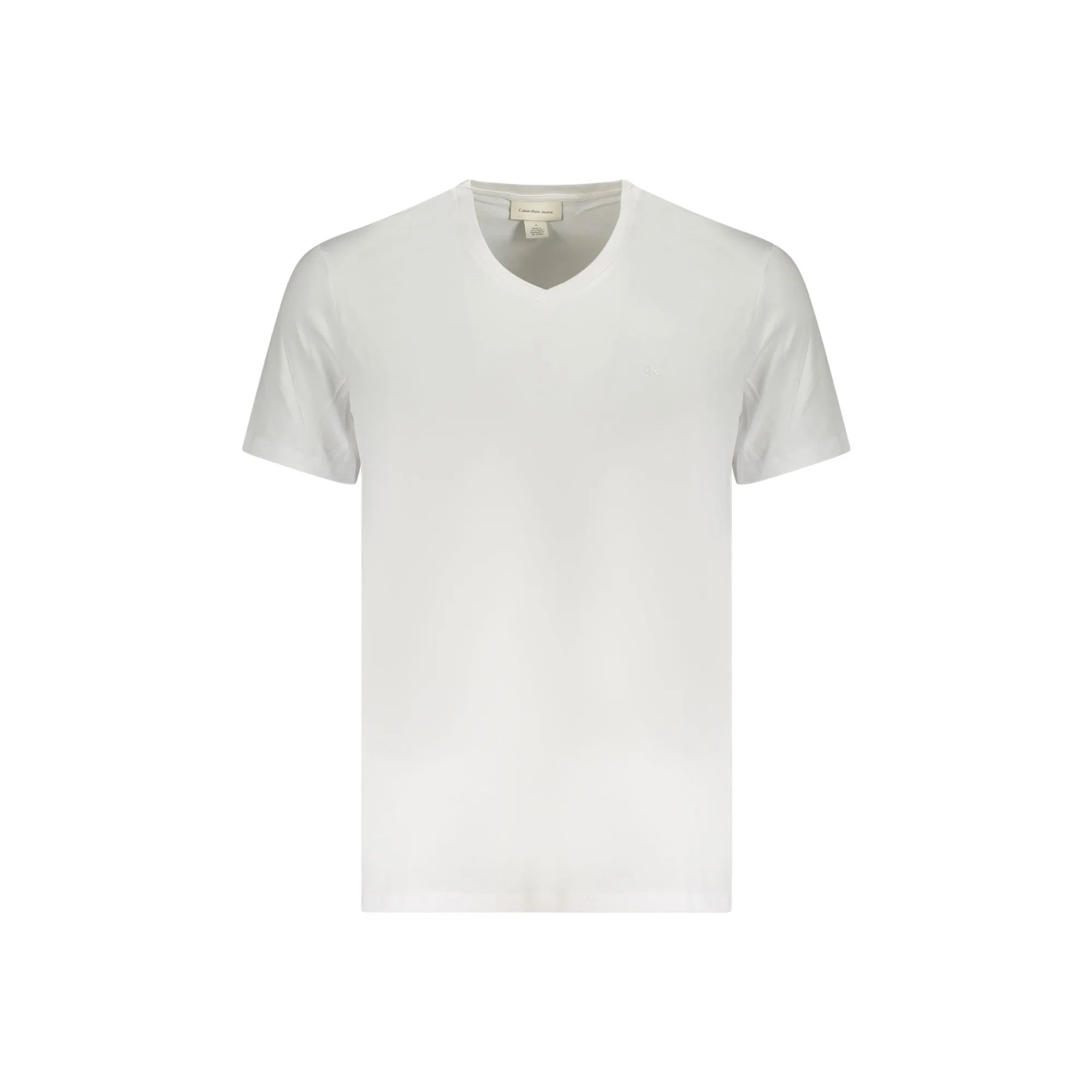 Calvin Klein T-Shirt Maniche Corte Uomo Bianca Ricamo Bianco - foto prodotto
