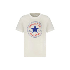 Converse T-Shirt Maniche Corte Bambino Bianca Stampa Logo