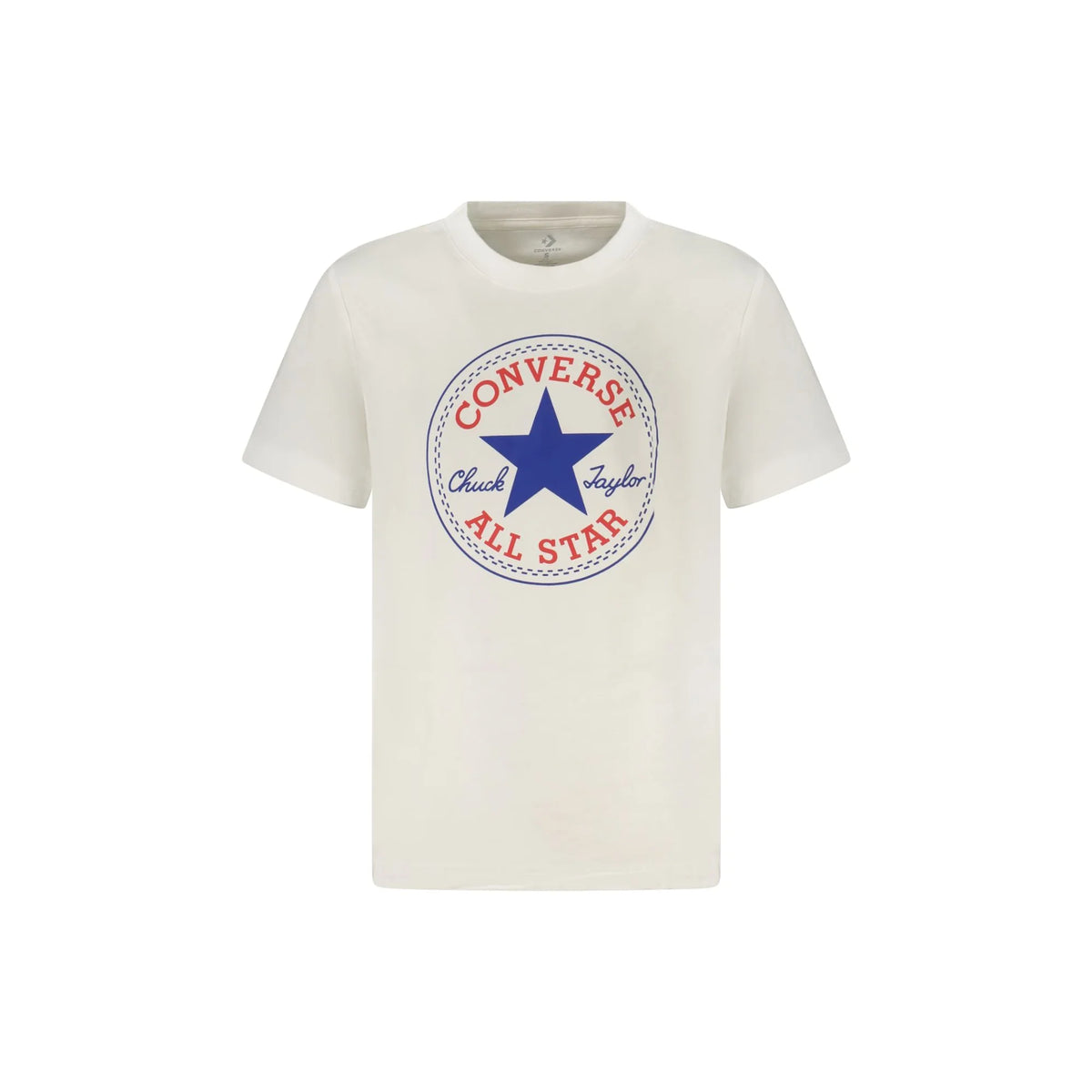 CONVERSE T-SHIRT MANICHE CORTE BAMBINO BIANCO