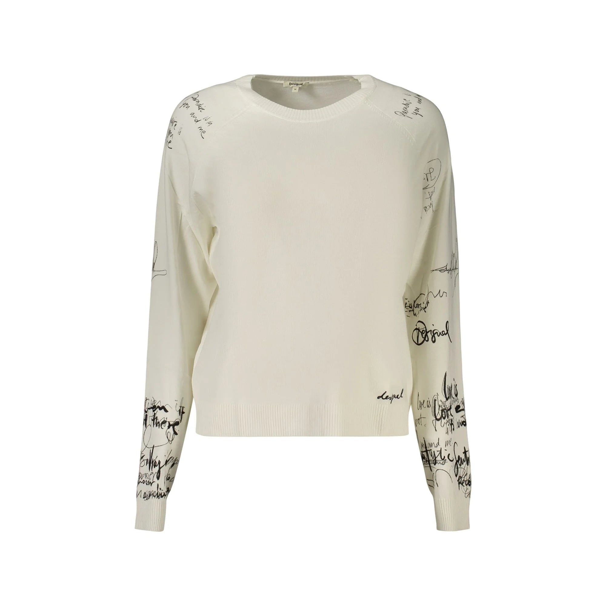 DESIGUAL MAGLIA DONNA BIANCO