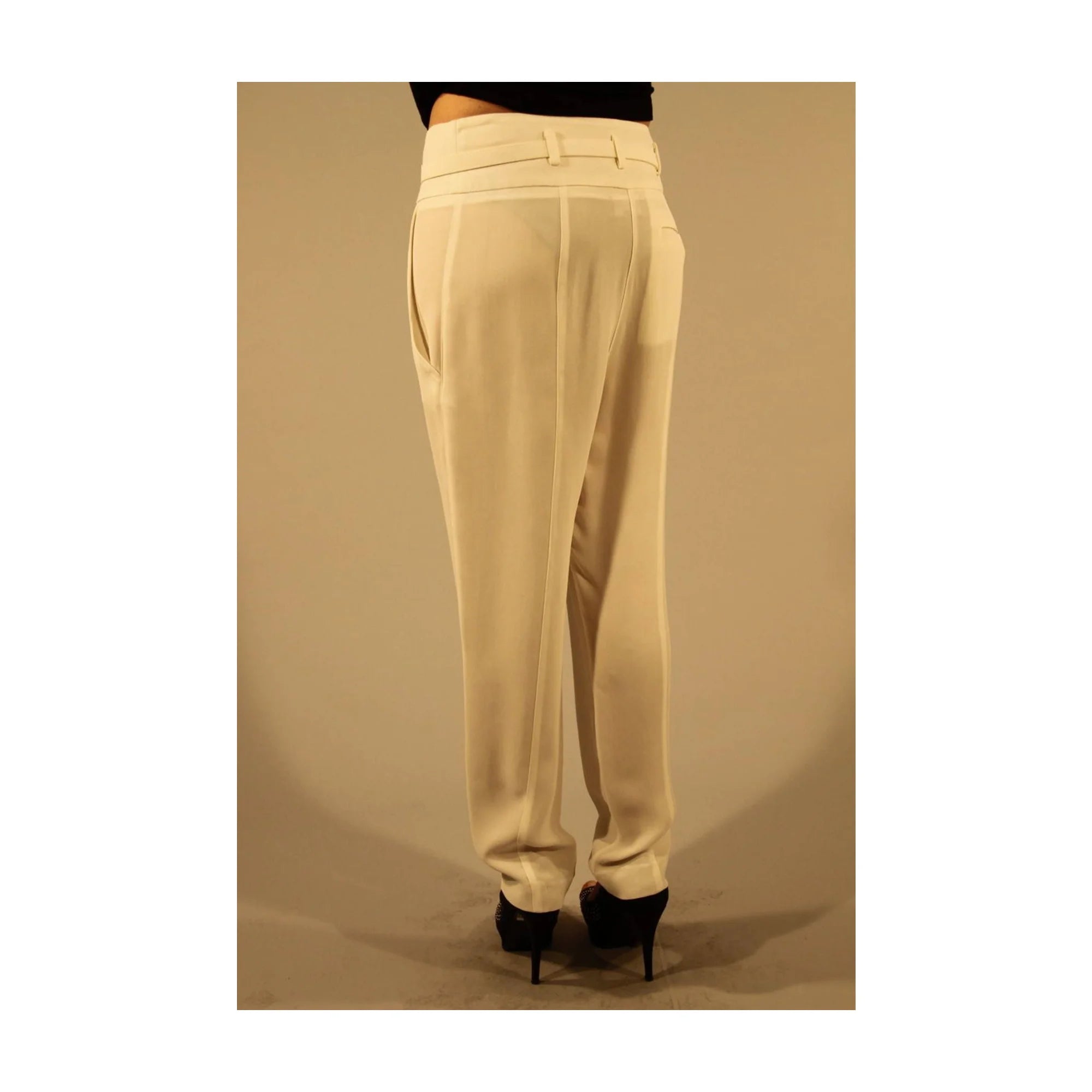PATRIZIA PEPE PANTALONE DONNA BIANCO