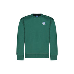 North Sails Felpa Bambino Verde Girocollo Felpata Logo
