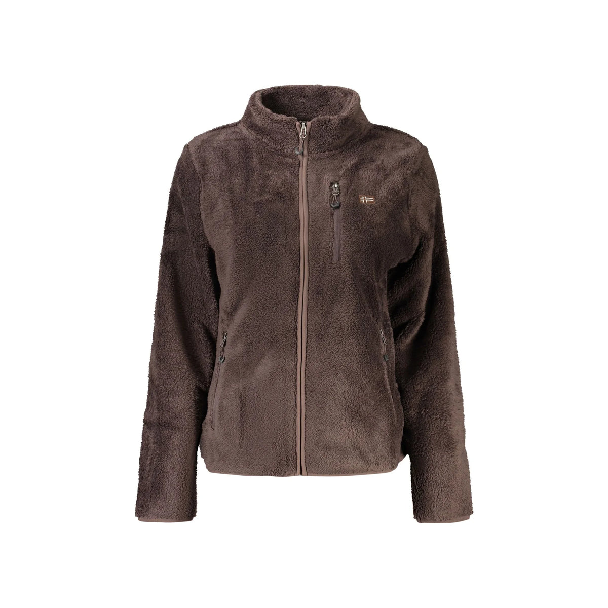 NORWAY 1963 FELPA CON ZIP DONNA MARRONE