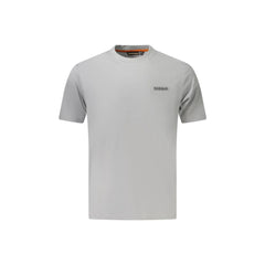 Napapijri T-Shirt Maniche Corte Uomo Grigia Stampa Logo
