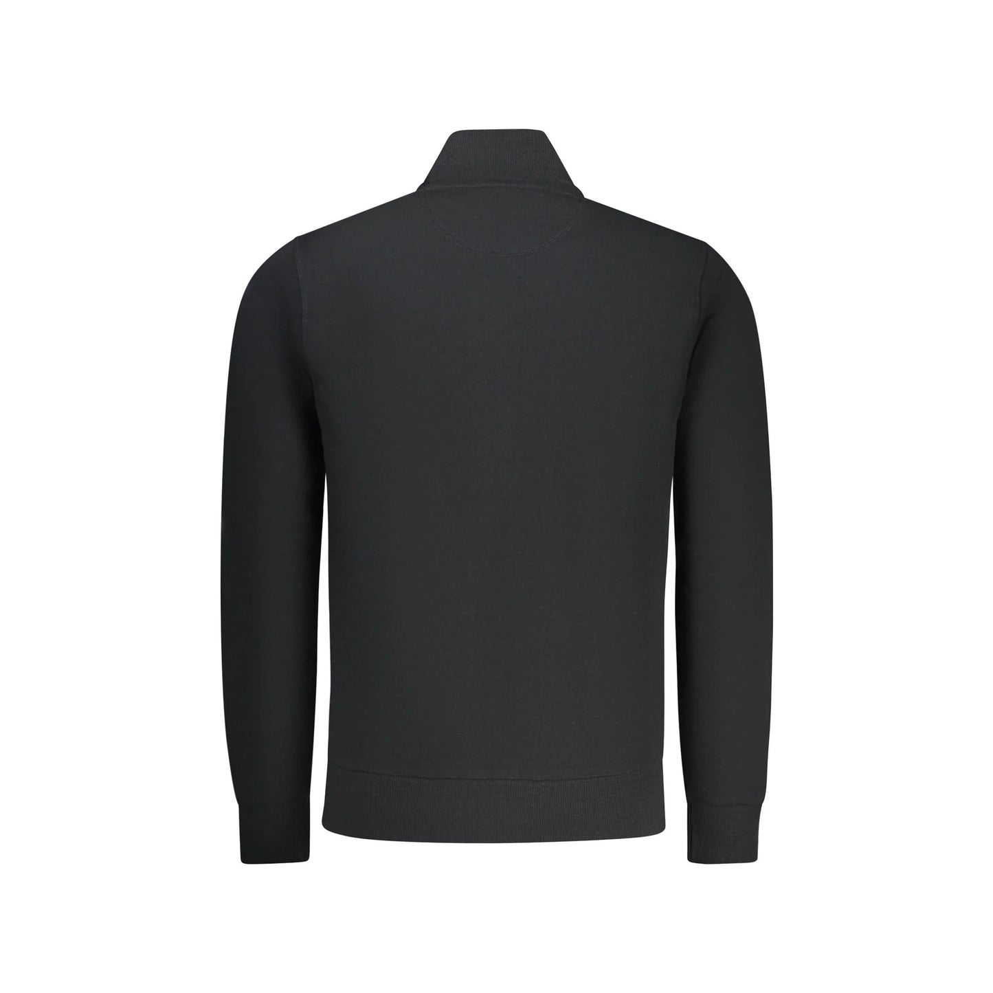 North Sails Felpa Uomo Nera Zip Garzata Tasche Logo Felpe nero - vista 2