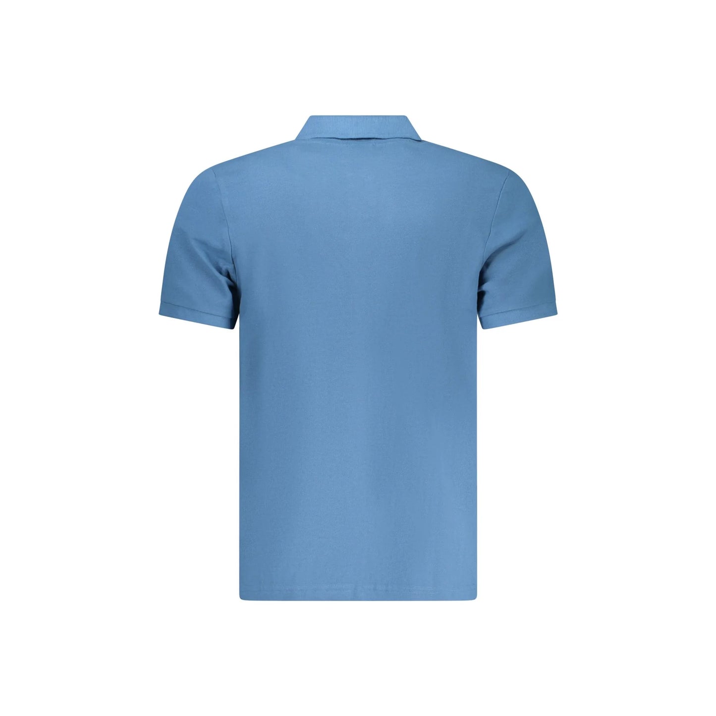 North Sails Polo Uomo Blu Maniche Corte Cotone Logo - vista 2