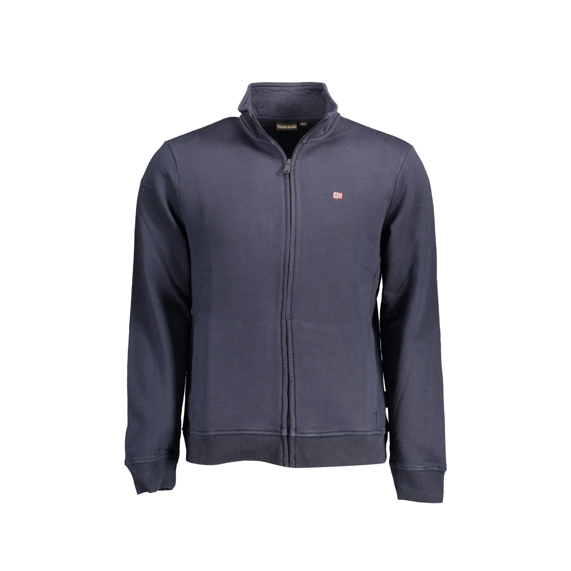 NAPAPIJRI FELPA CON ZIP UOMO BLU