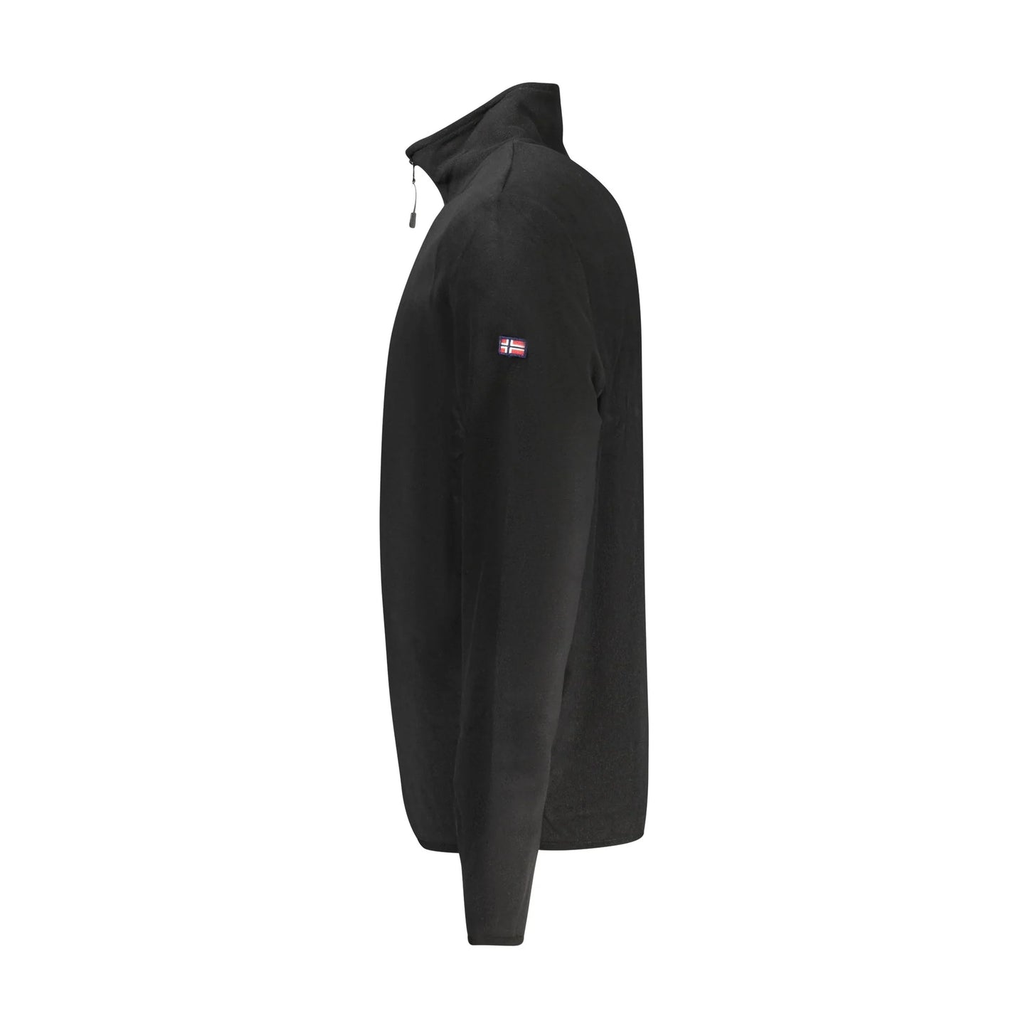 Norway 1963 Felpa Pile Uomo Nera Mezza Zip Contrasto Logo Felpe nero - vista 3