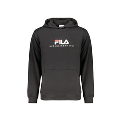 Fila Mikina S Dlhým Rukávom Pre Mužov Čierna S Výšivkou