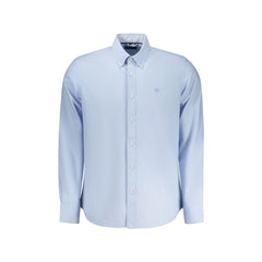 North Sails Camicia Maniche Lunghe Uomo Azzurra Ricamo