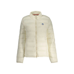 North Sails Chaqueta Mujer Blanca con Cremallera y Logo