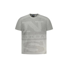 North Sails T-Shirt Maniche Corte Uomo Grigia Stampa Logo