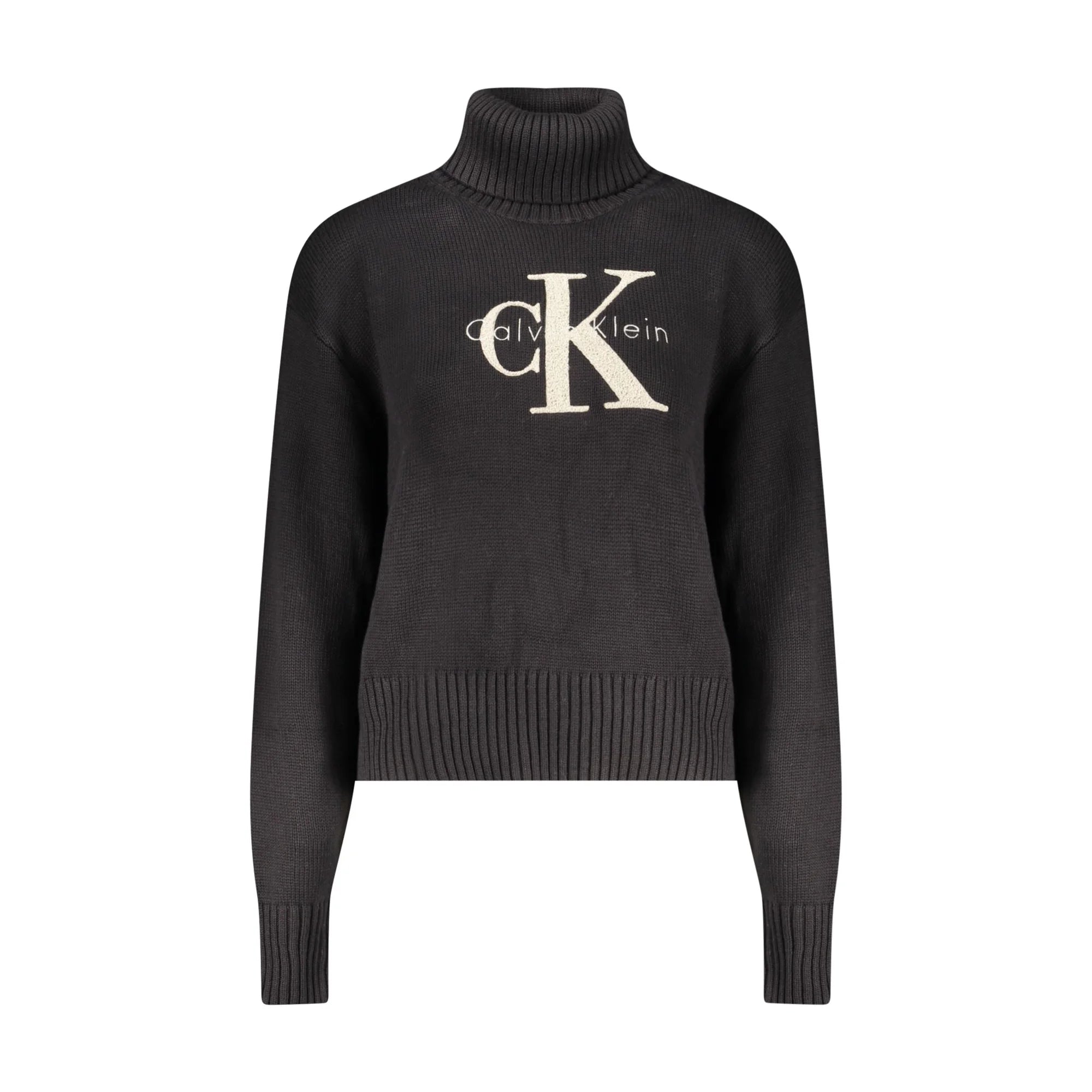 Calvin Klein Maglione Donna Nero Ricamo Maglie - foto prodotto